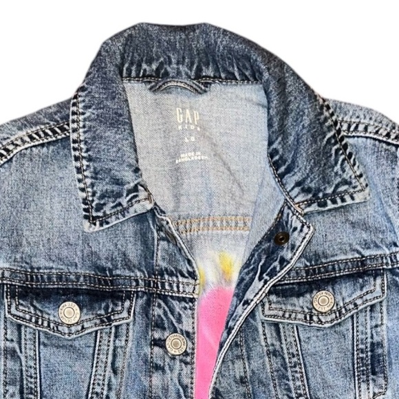 Girls Heart Denim Jacket - Picture 3 of 3
